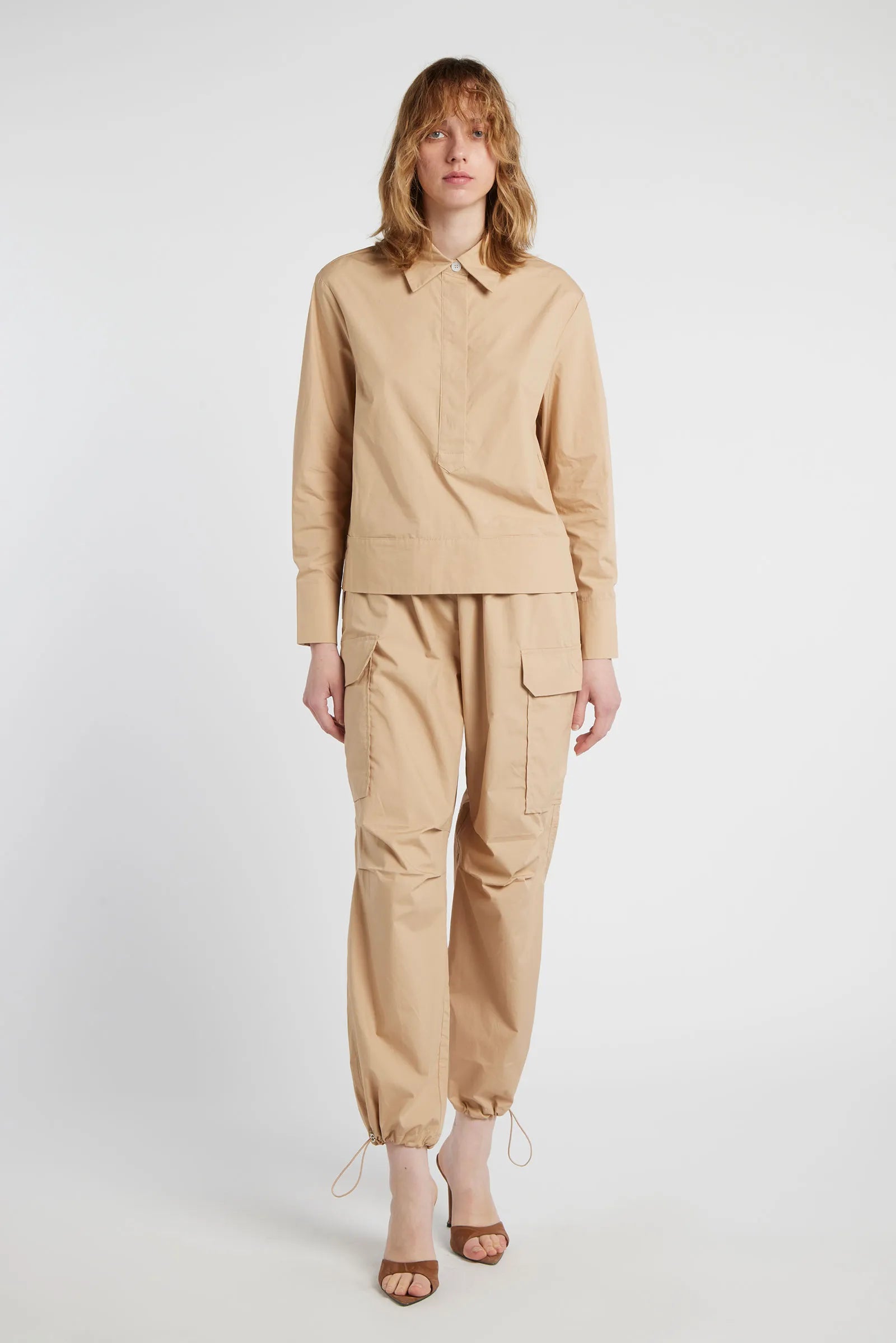 GARNET - Shirt-collar tunic