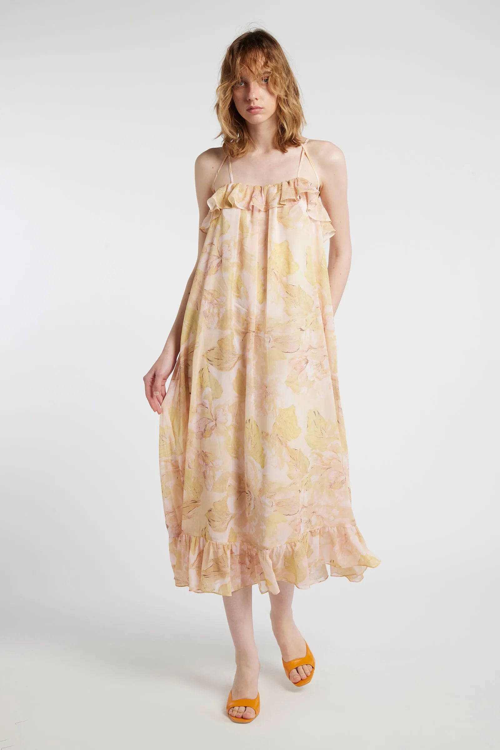 CHRYSOBERYL - Long maxi dress with floral print