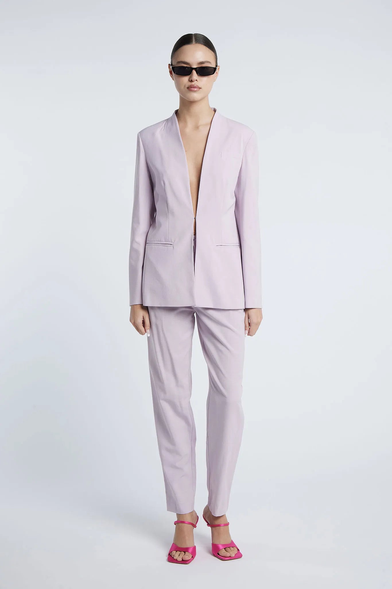 MADRID - Minimalist lapel-less suit