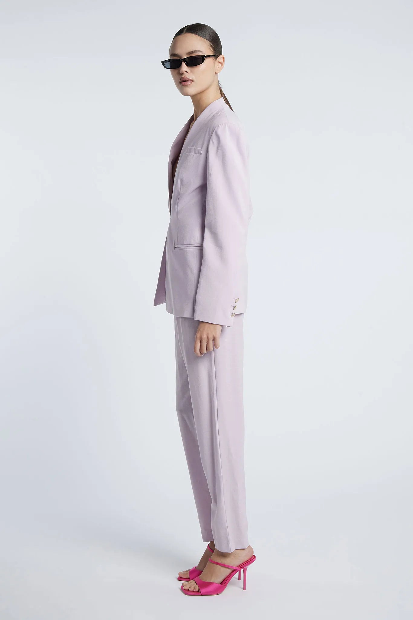 MADRID - Minimalist lapel-less suit