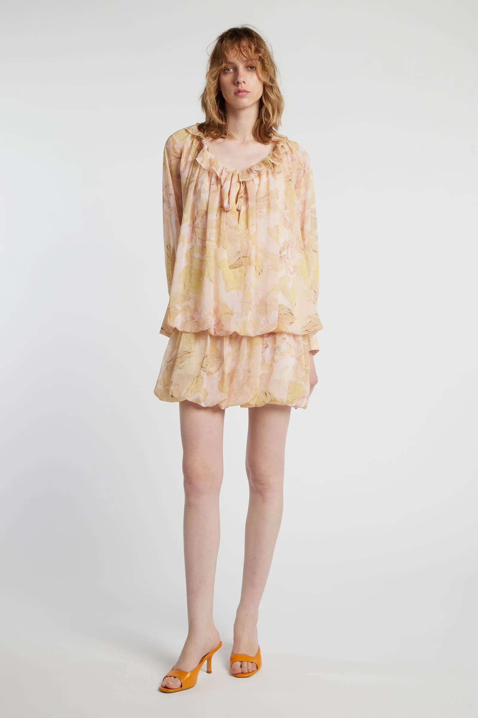 LAPISLAZZULI - Short dress with floral print
