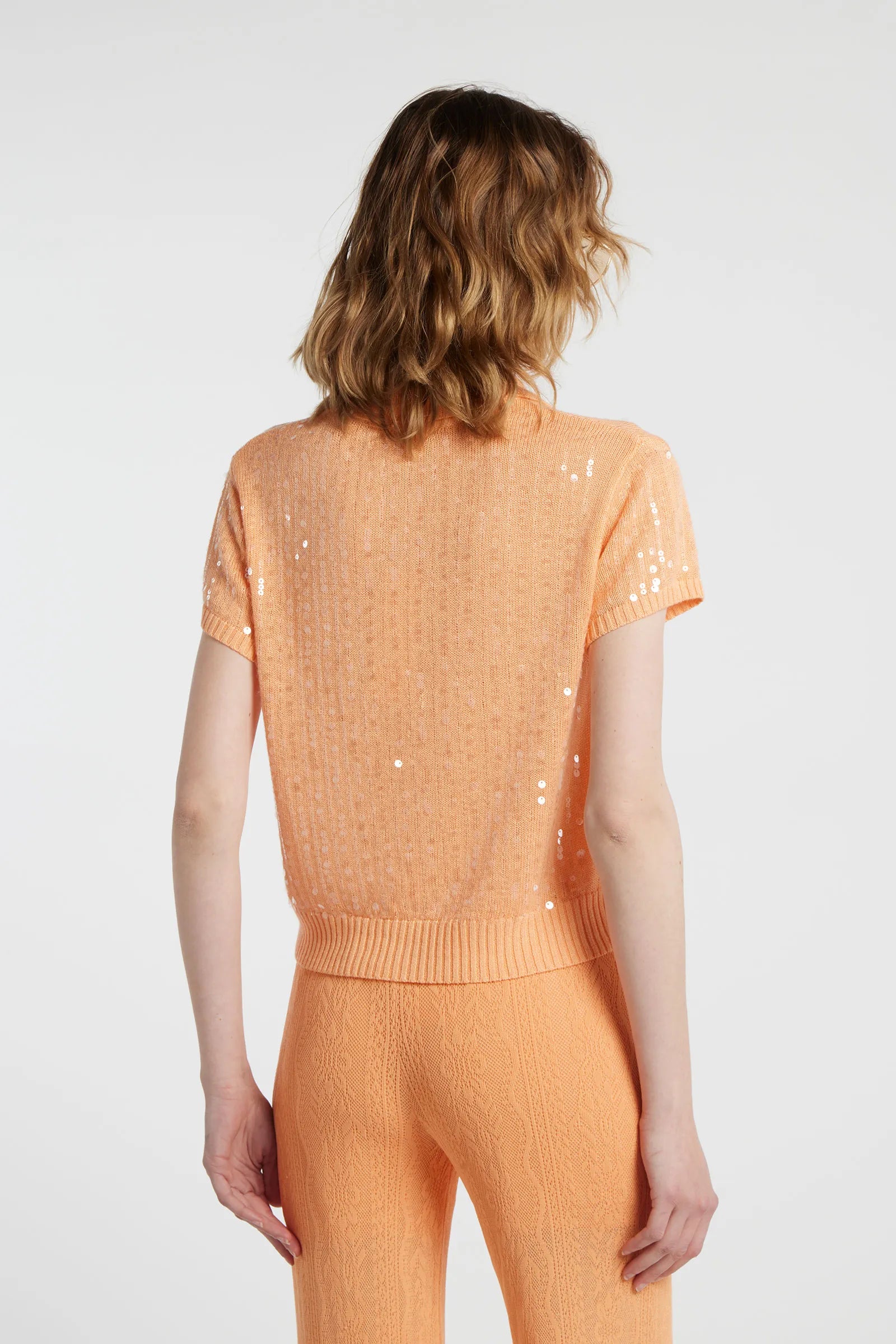GARRYA - Viscose blend yarn polo shirt