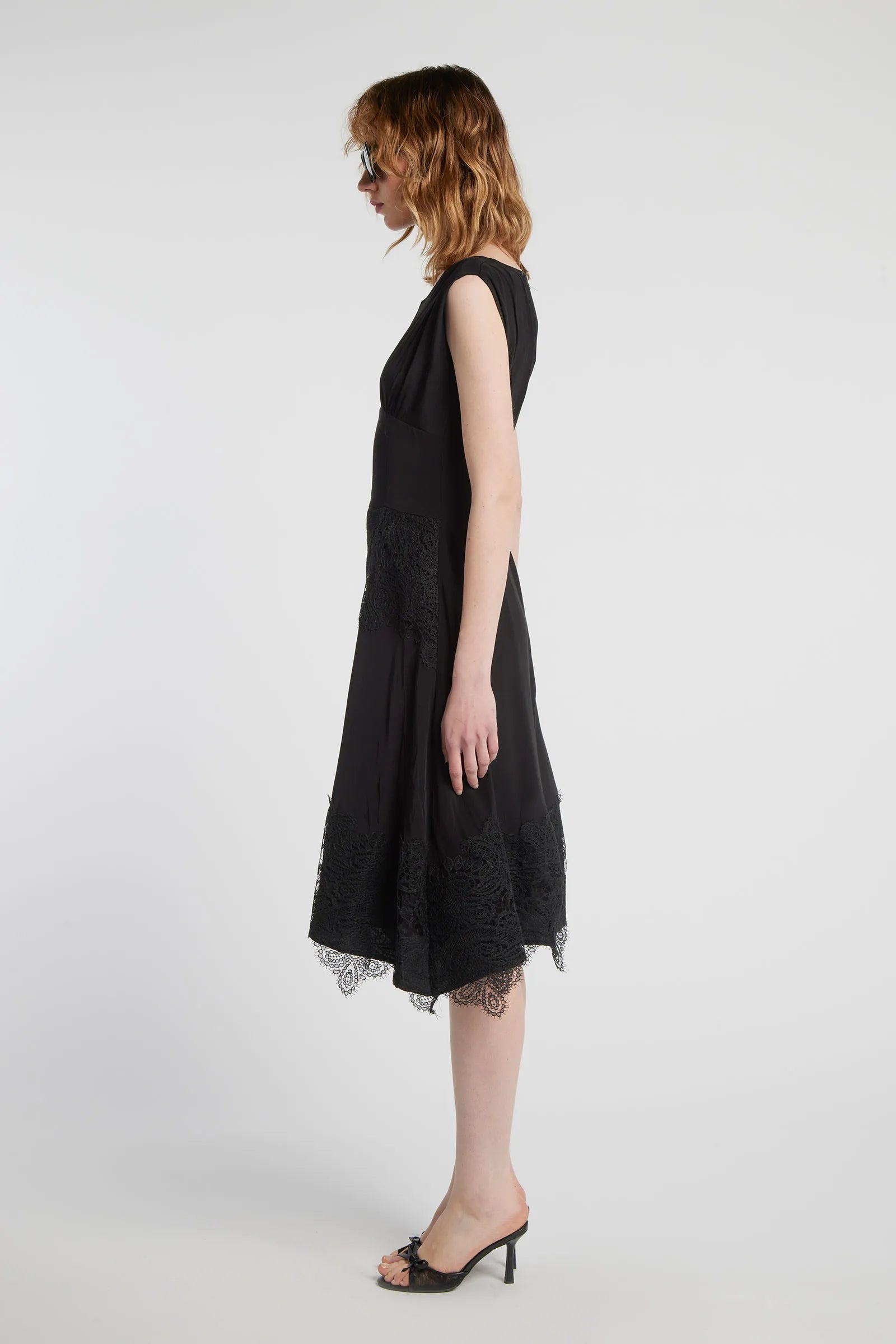 EMERALD - Viscose midi dress