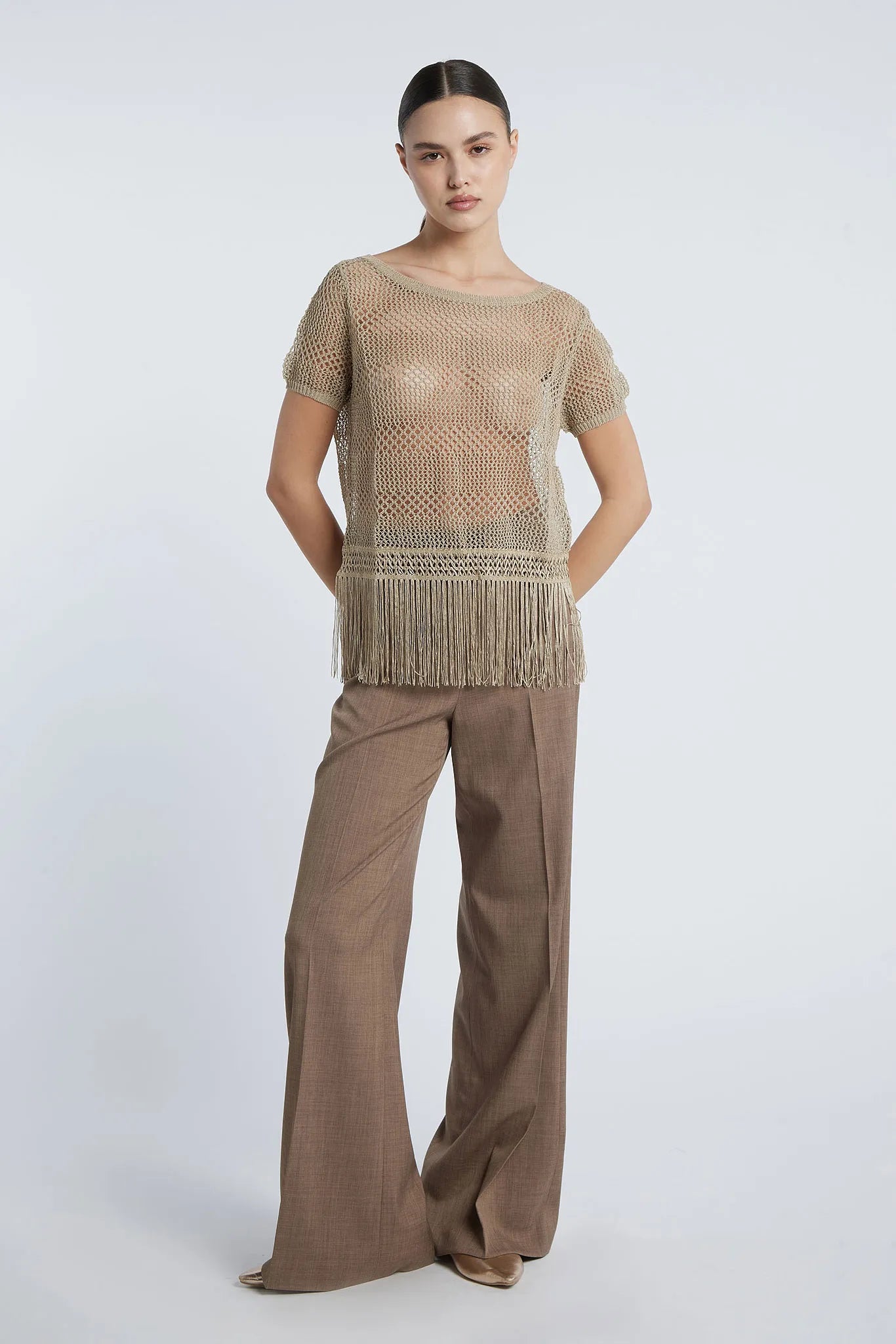 AURA - Openwork crochet top