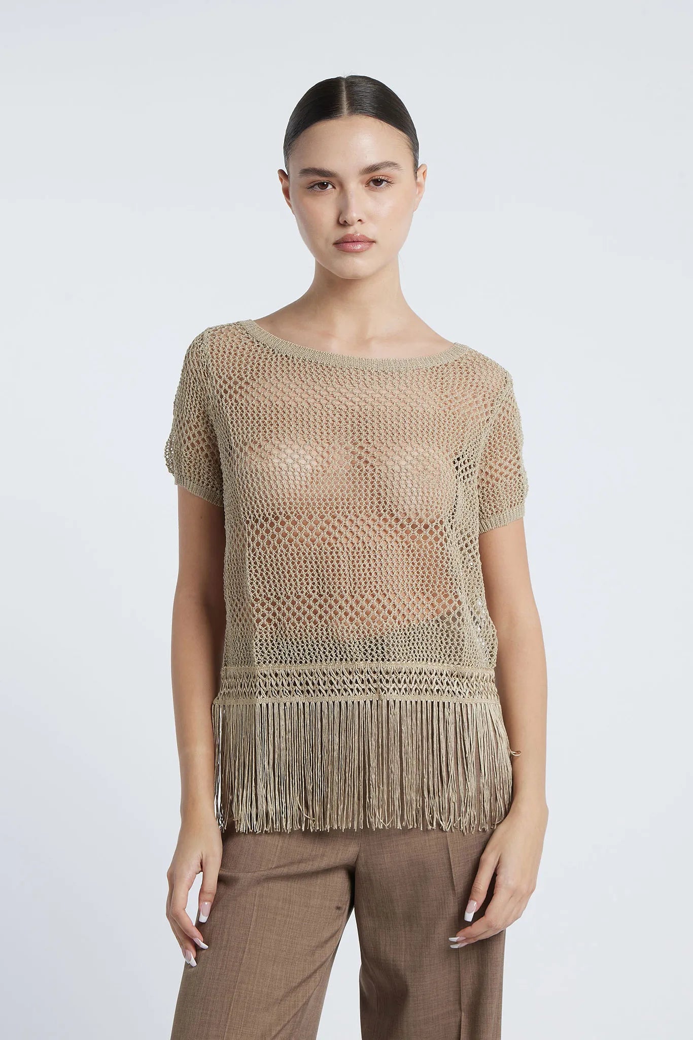 AURA - Openwork crochet top