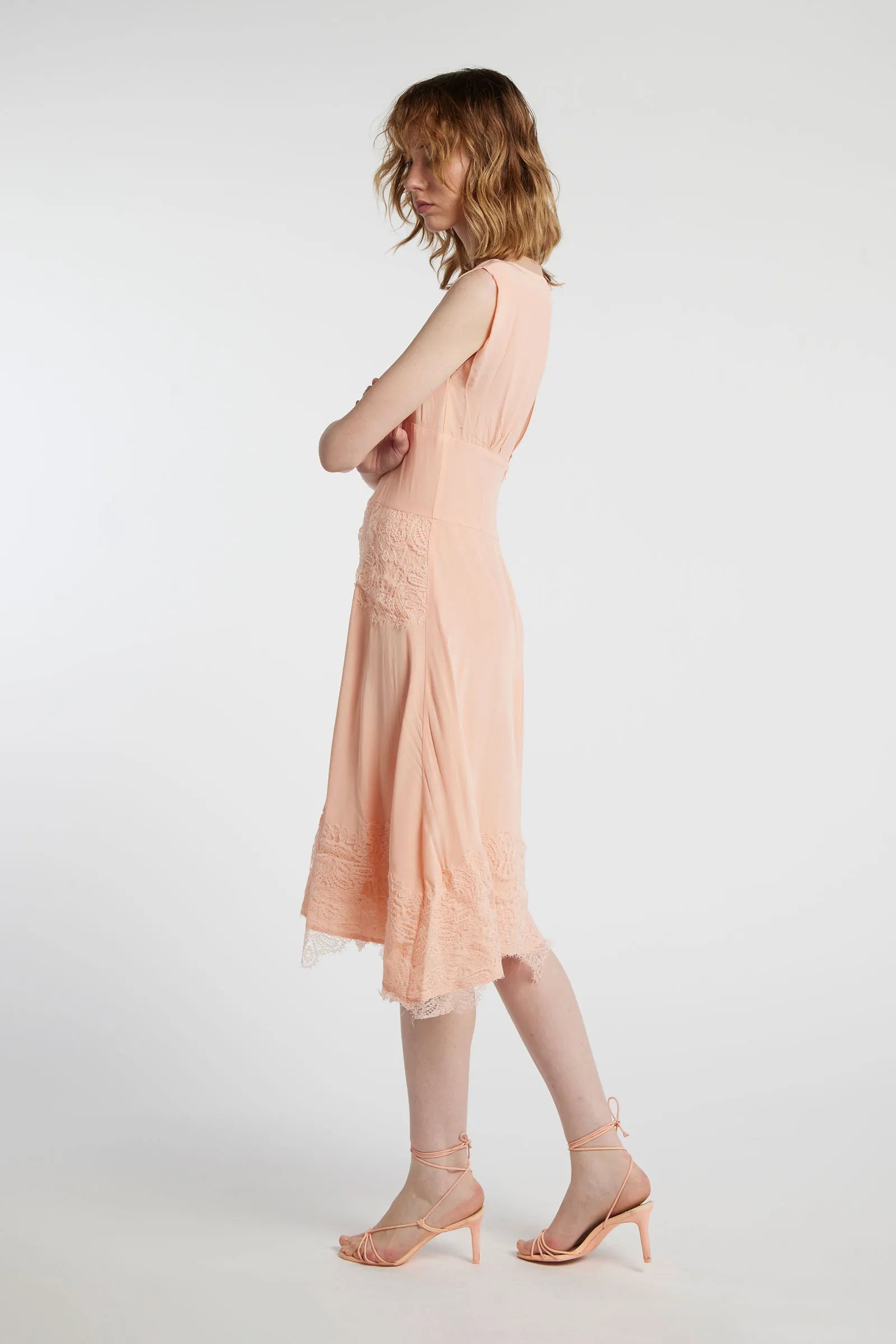 EMERALD - Viscose midi dress