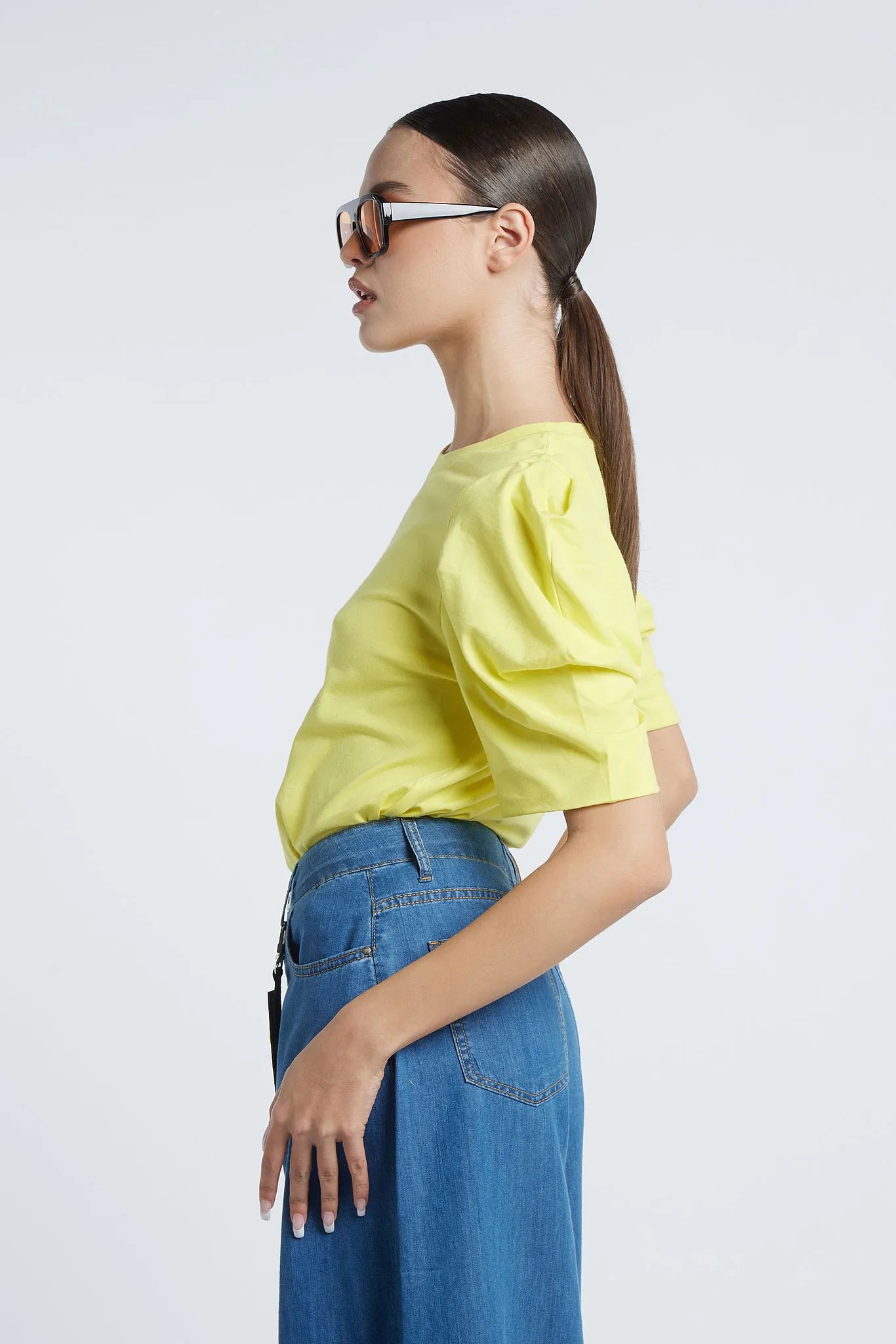 SANTO DOMINGO - Puff-sleeved T-shirt