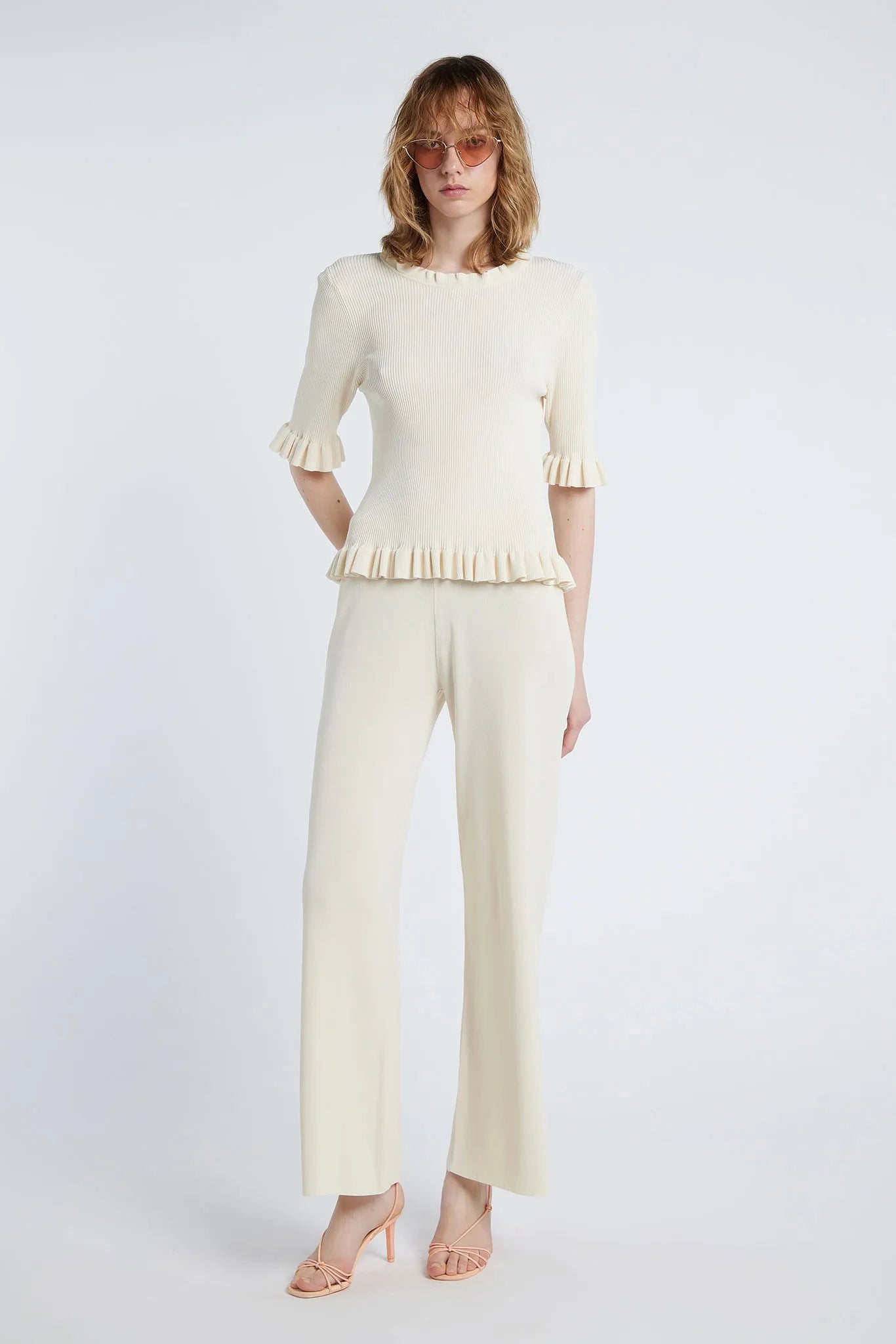 ALISIA - Semi-fitted crew neck top
