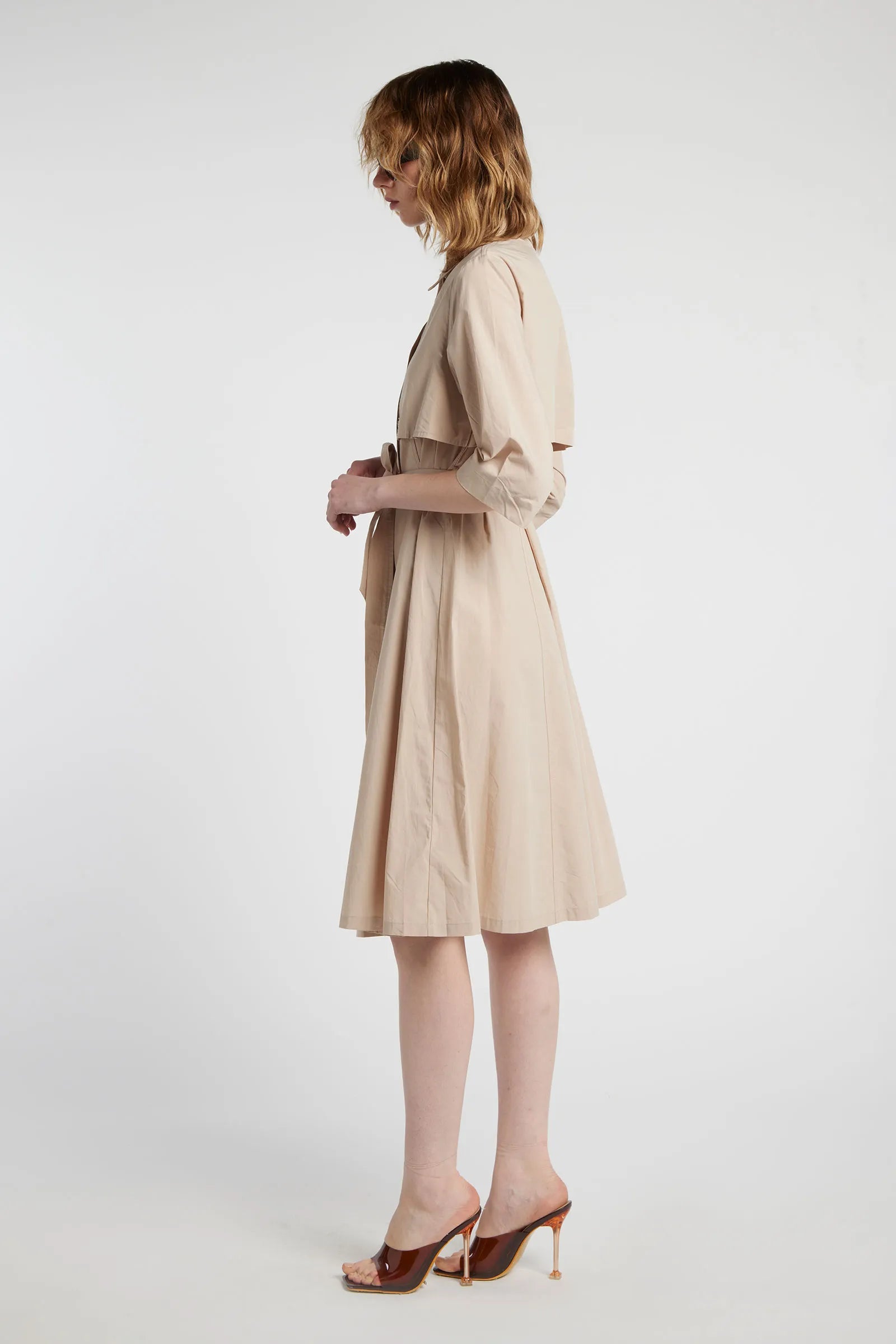 FLUORITE - Cotton midi dress