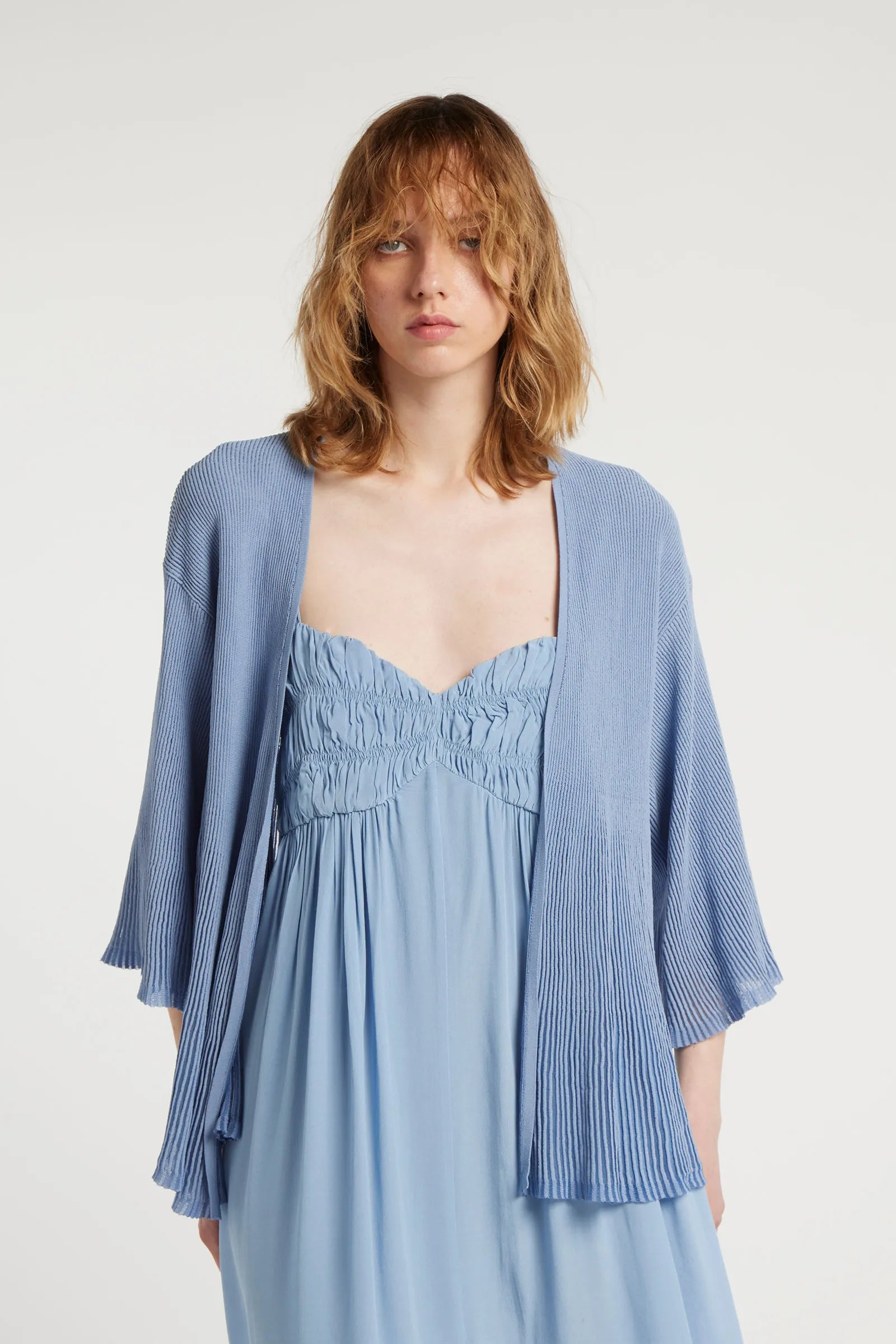 BOW - Loose viscose blend cardigan