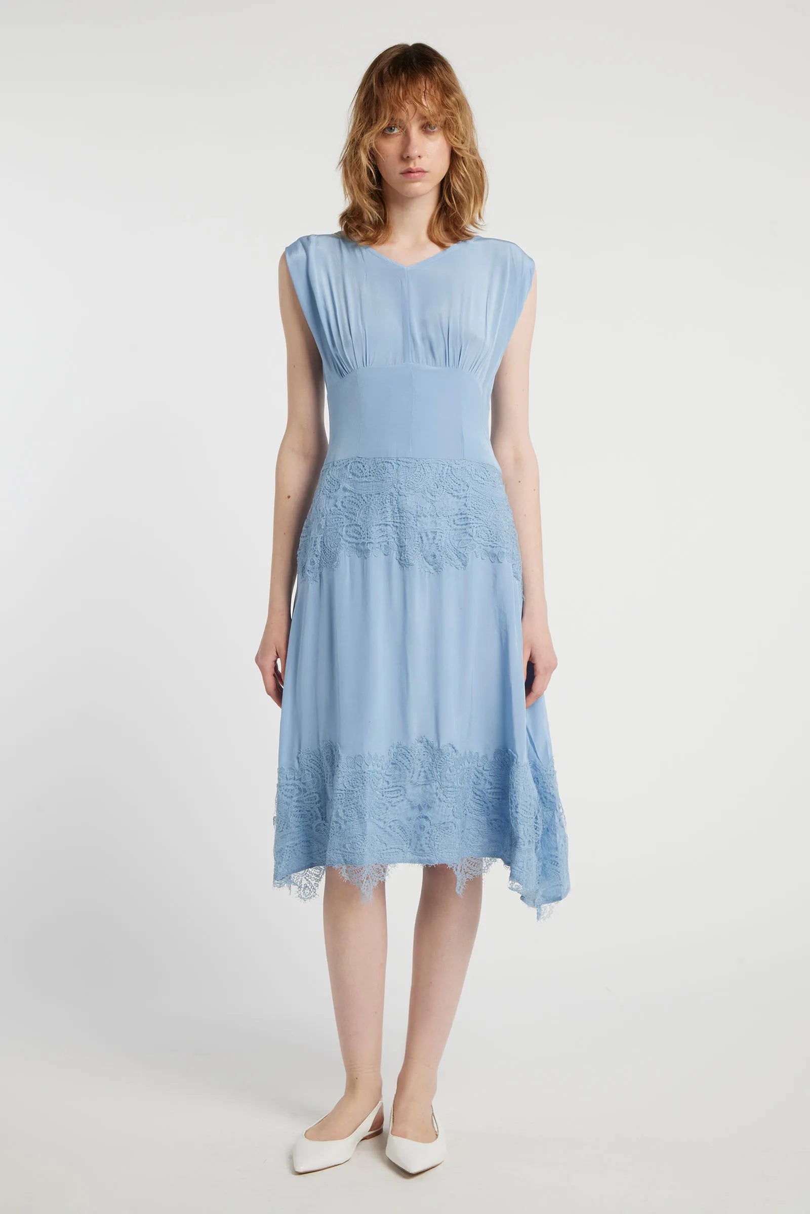 EMERALD - Viscose midi dress