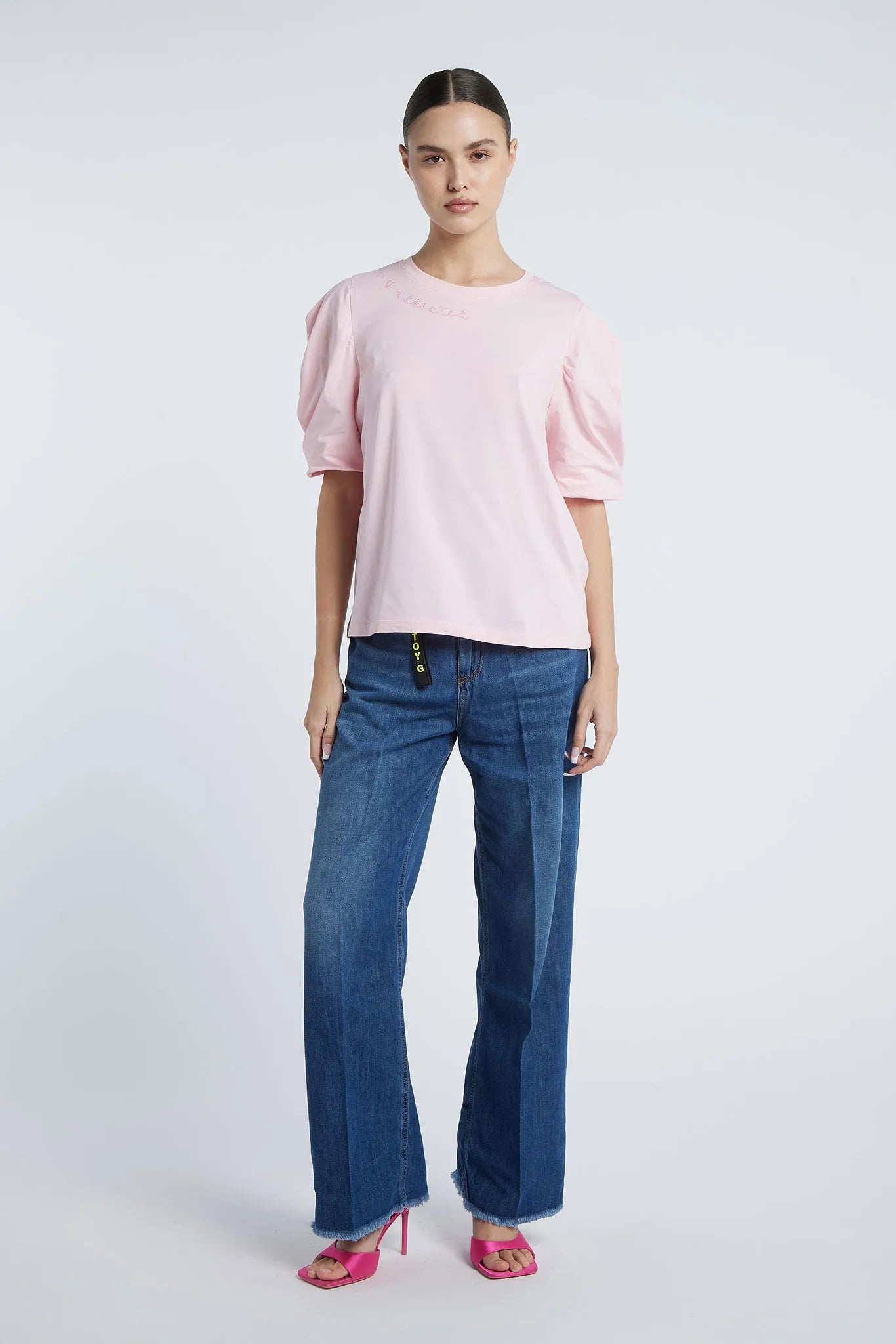 SANTO DOMINGO - Puff-sleeved t-shirt