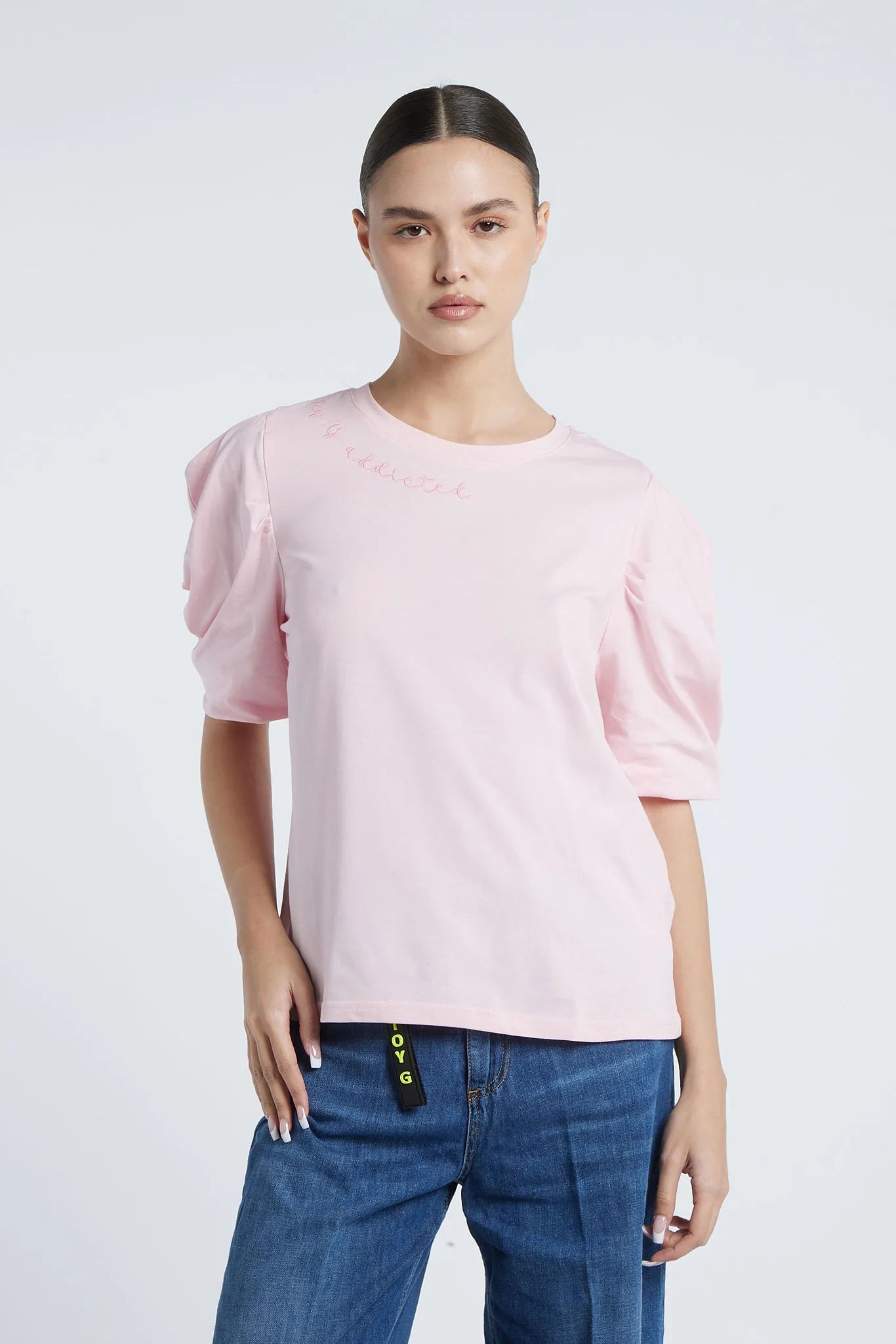 SANTO DOMINGO - Puff-sleeved t-shirt