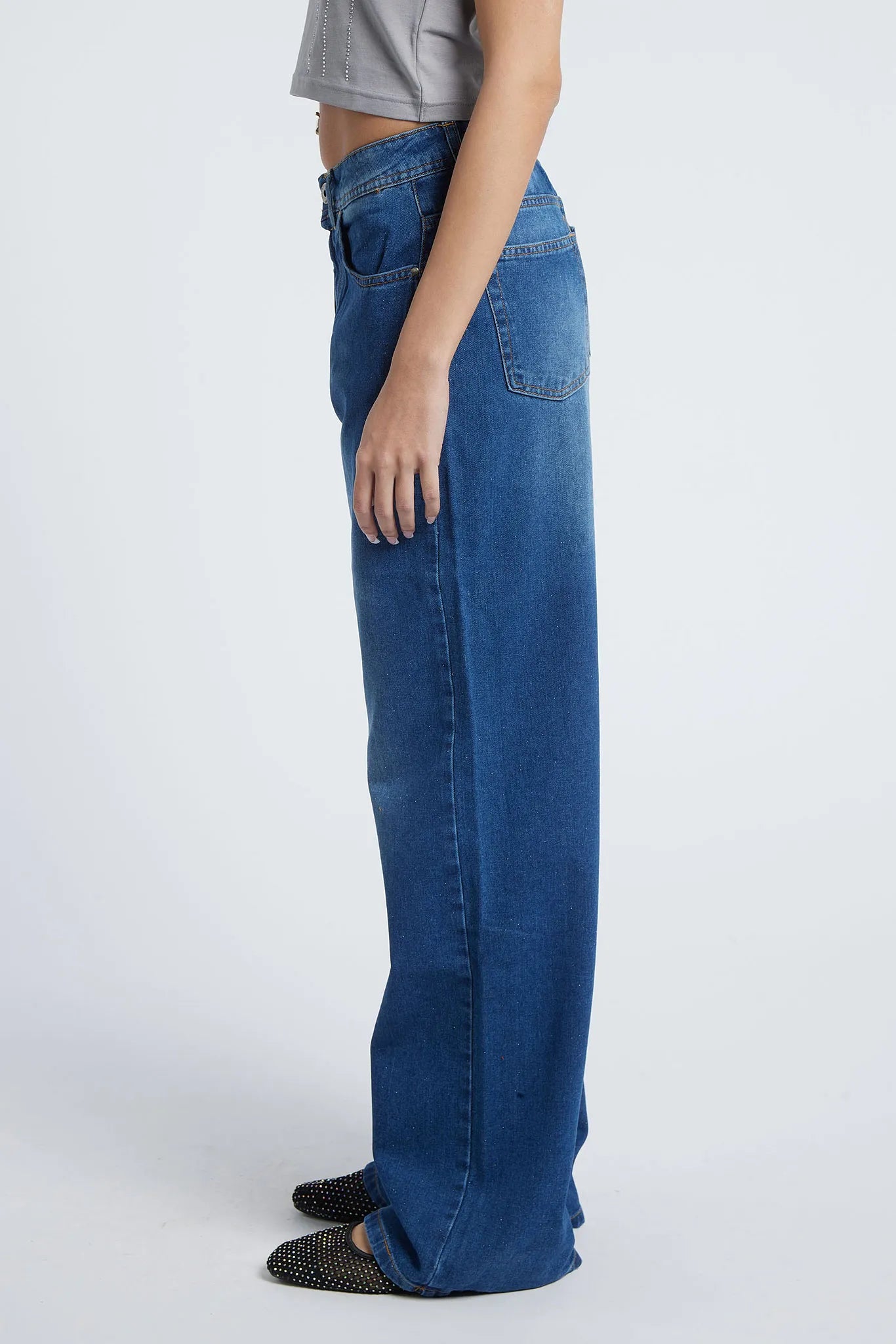 VERMEER - Jeans with rhinestones