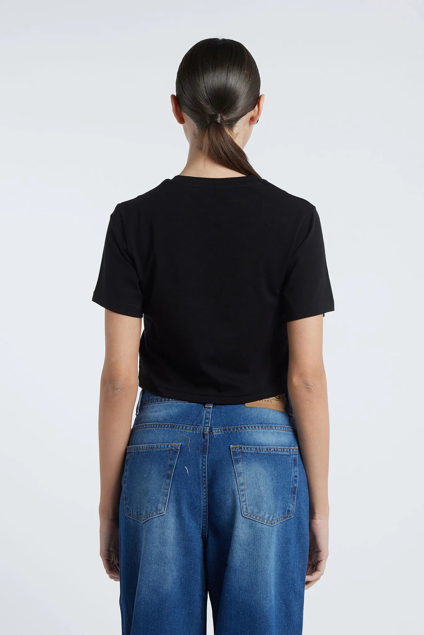 CUBA - T-shirt with corset appliqué