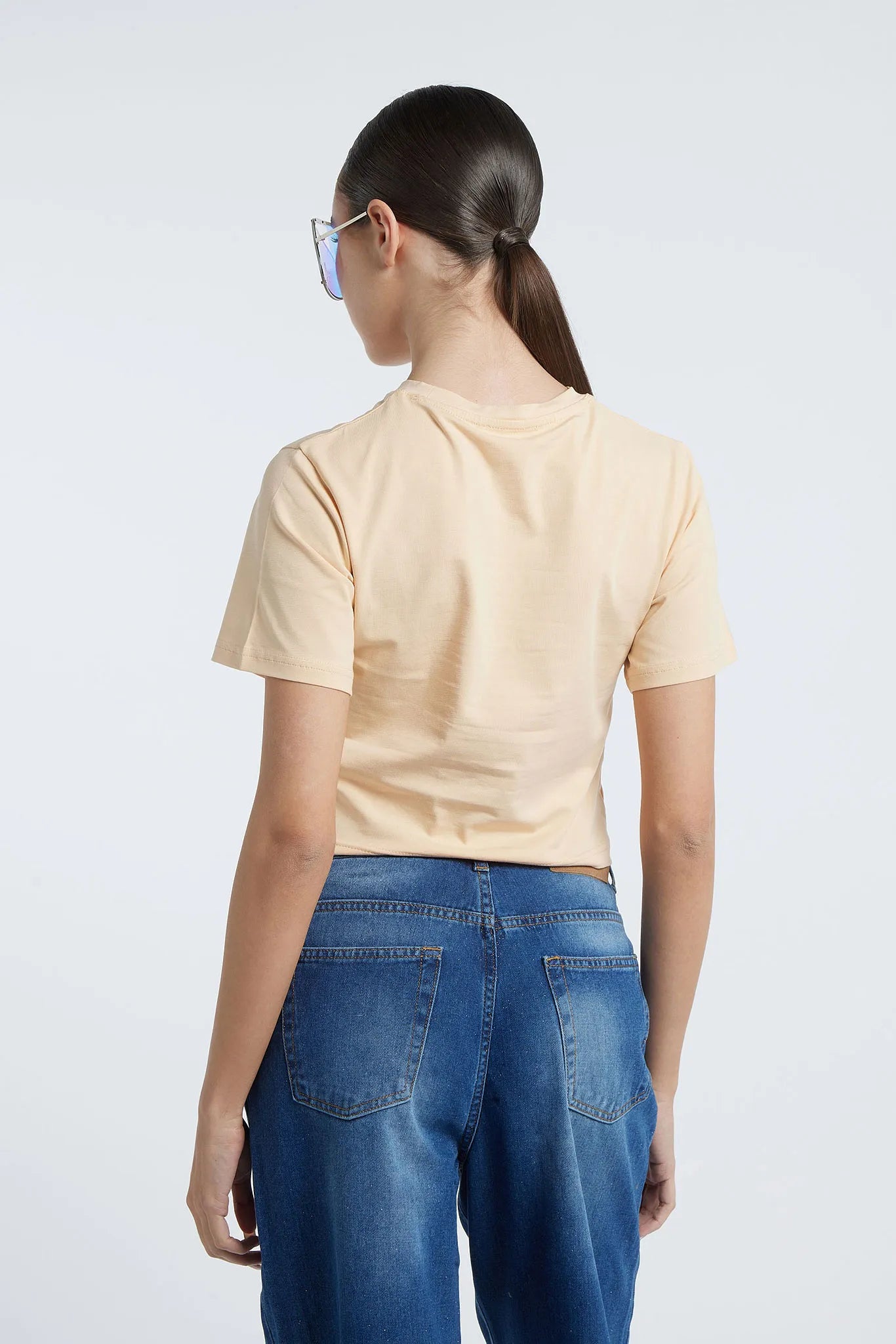 CUBA - T-shirt with corset appliqué