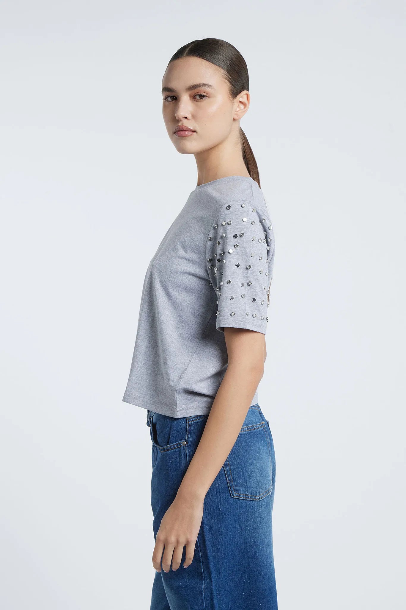 BRASILIA - Studded t-shirt