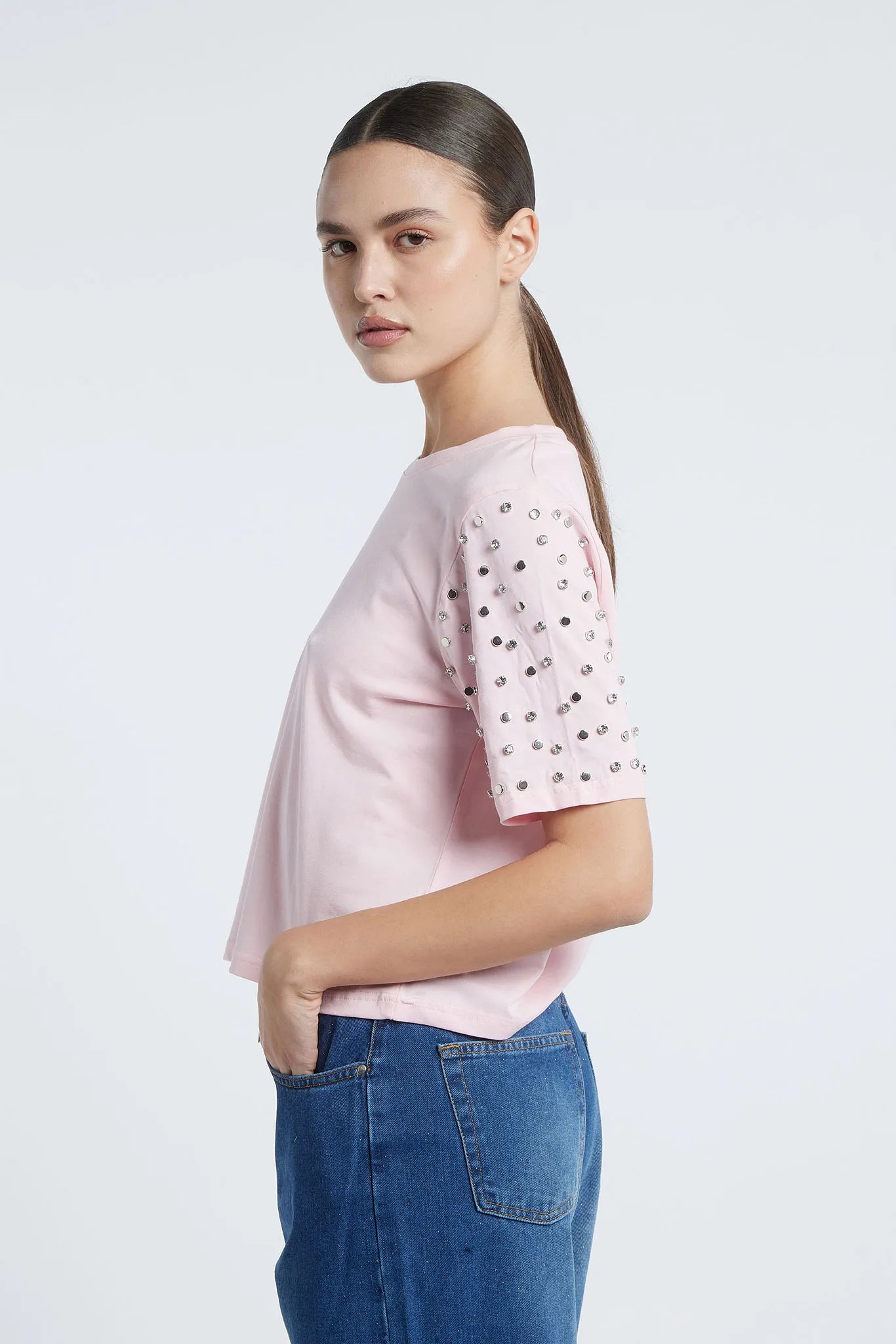 BRASILIA - Studded t-shirt