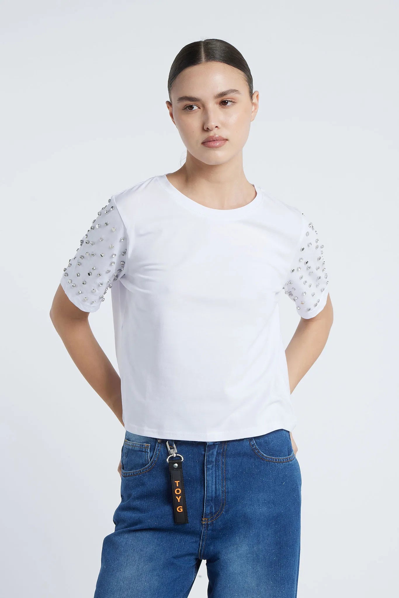 BRASILIA - Studded t-shirt