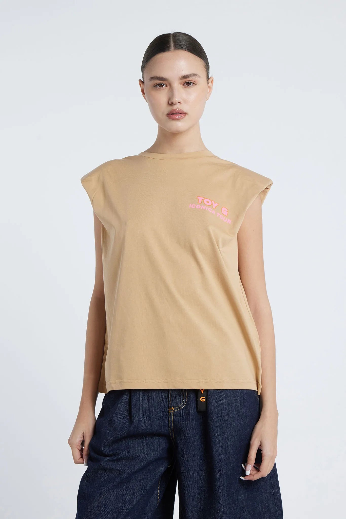 BOGOTA - Sleeveless T-shirt with back print