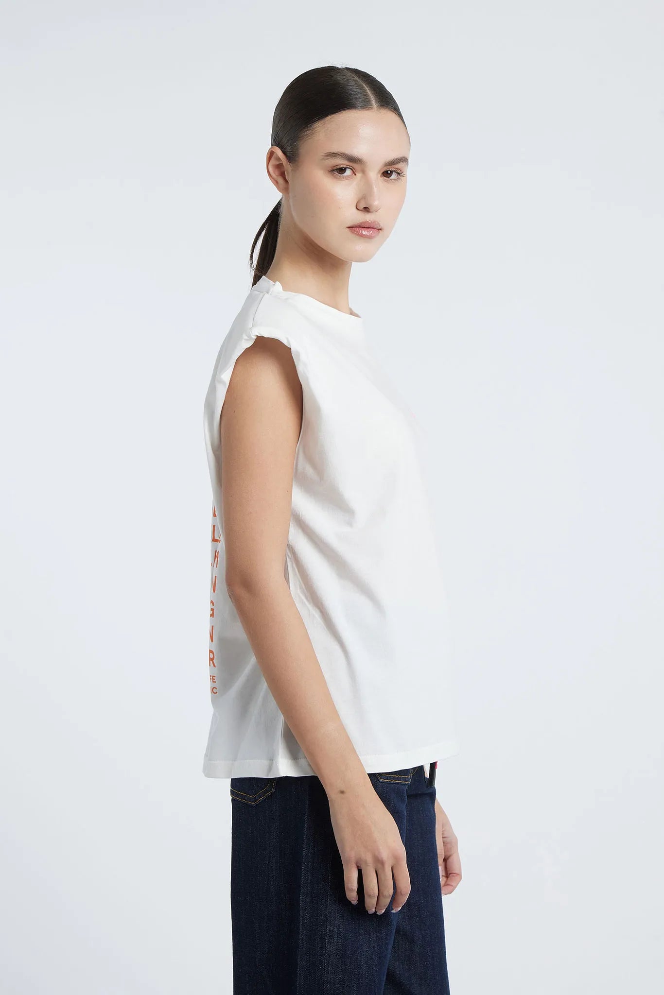 BOGOTA - Sleeveless T-shirt with back print