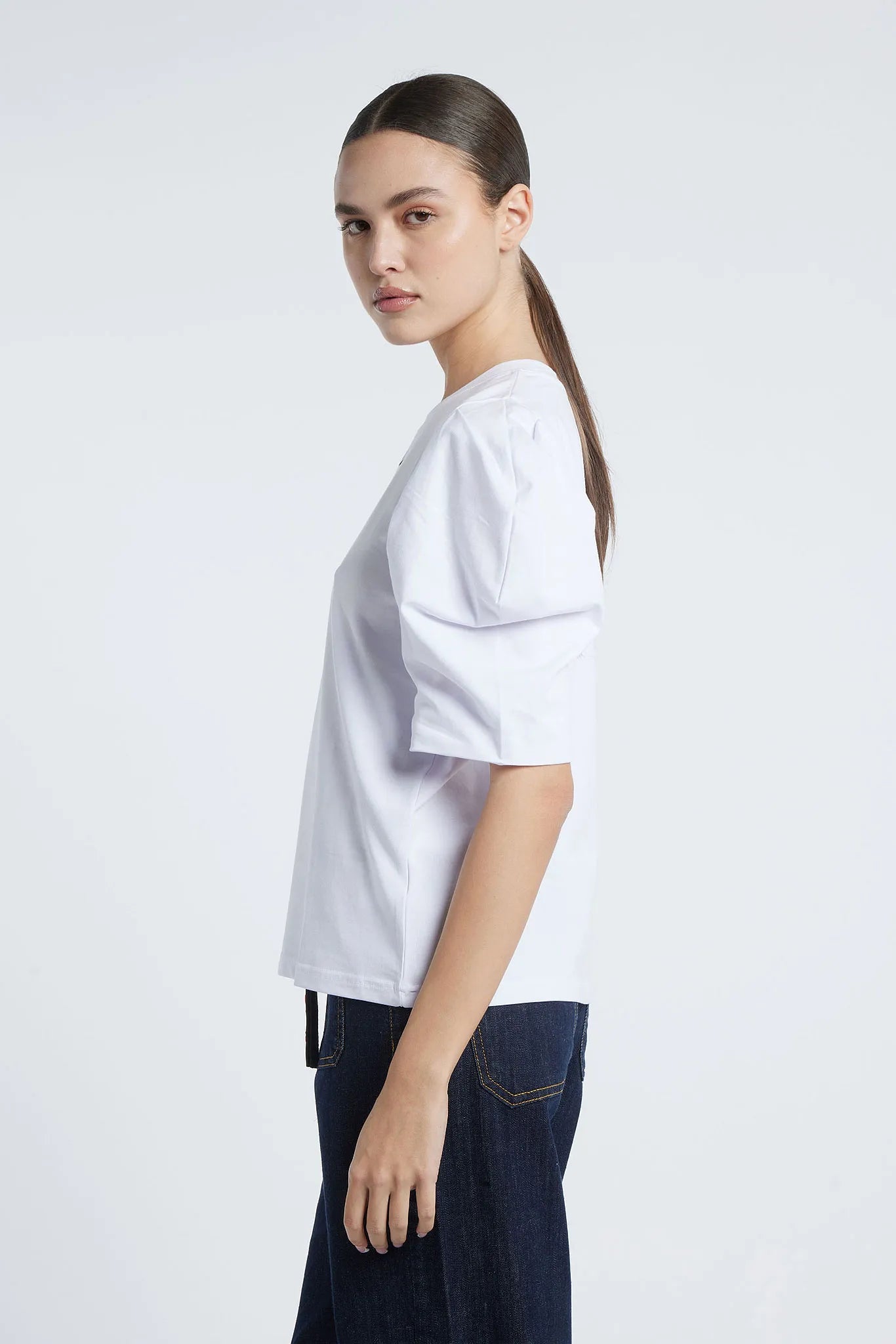 SANTO DOMINGO - Puff-sleeved t-shirt