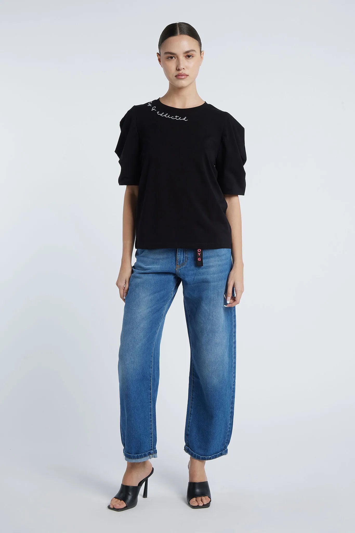 SANTO DOMINGO - Puff-sleeved t-shirt