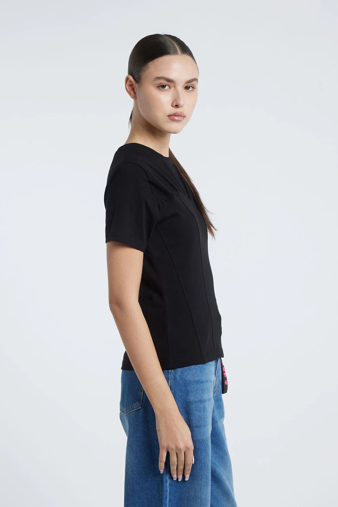 COPACABANA - T-shirt with ruched detail