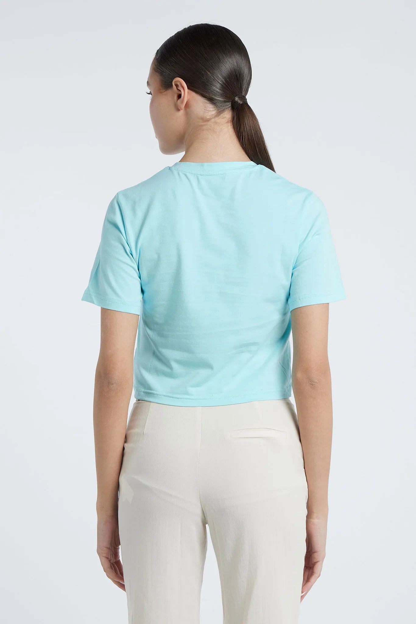 CUBA - T-shirt with corset appliqué