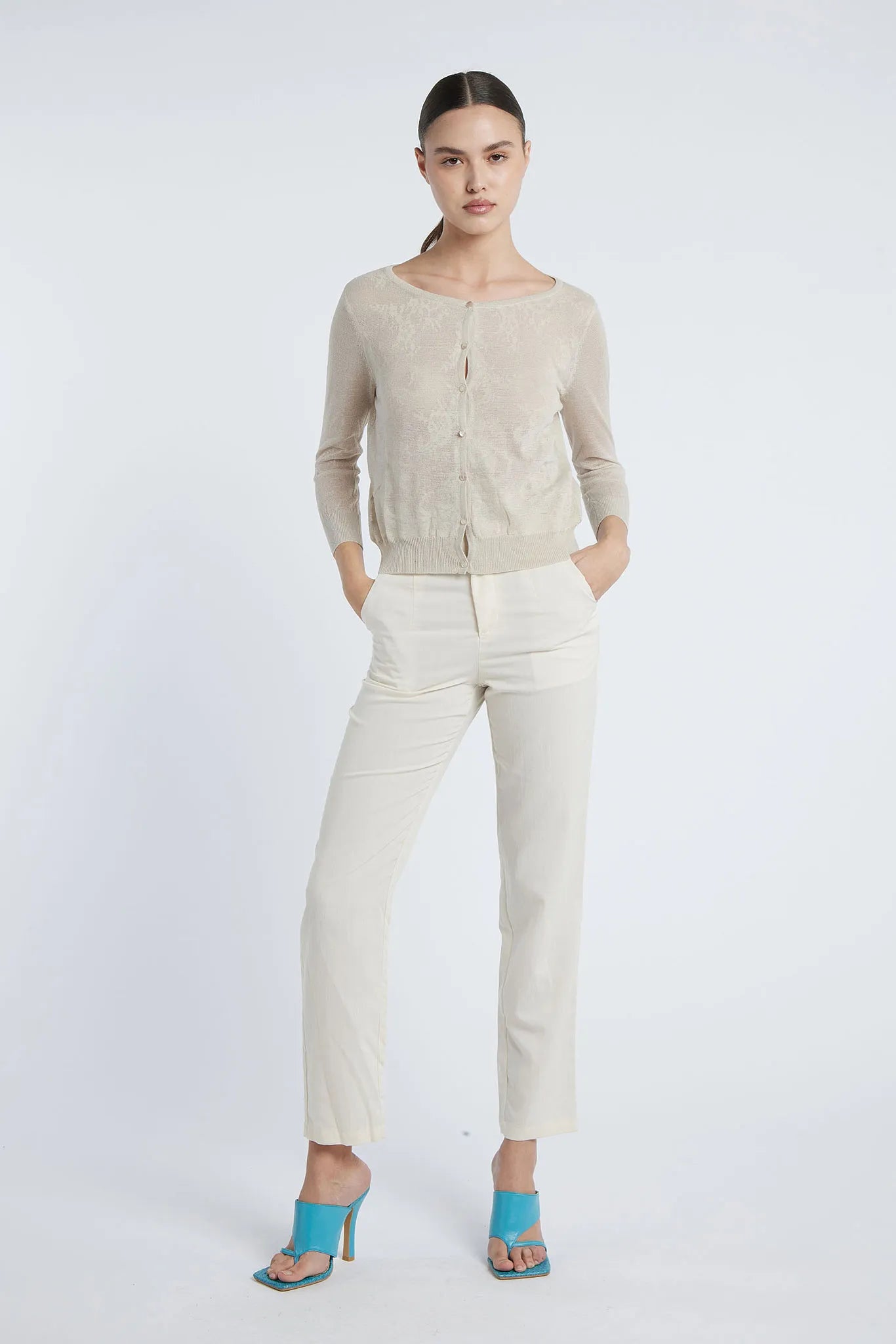 MASHA - Round neck cardigan